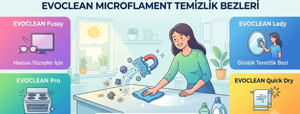 Sağlıklı ve Alerjensiz Bir Ev İçin: Evoclean Microflament Temizlik Bezleri