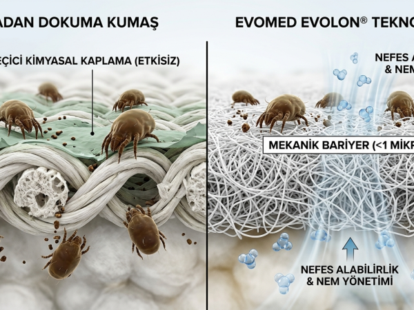 Anti-Alerjik Yatak Kılıfı Teknolojisi: Evolon® ve Mikroskobik Koruma Fiziği