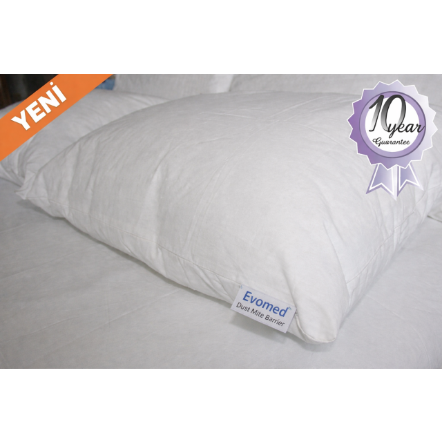 Evomed Antialerjik B&uuml;y&uuml;k Yastık Kılıfı 50x70 cm Toz Akarı Ge&ccedil;irmez Anti Mite